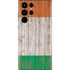 Ireland Flag Dark Wood Galaxy S22 Ultra Skin
